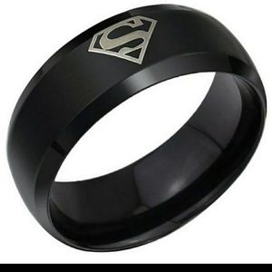 Superman Logo stainless steel ring